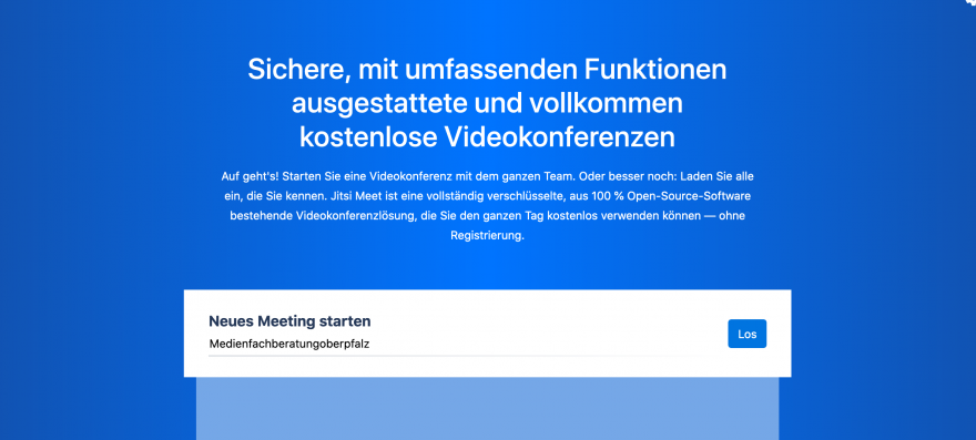Screenshot Jitsi Meet