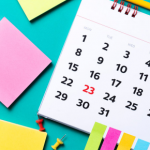 Notizzettel und Kalender